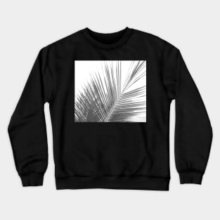 Black and white abstract palm leaves Crewneck Sweatshirt